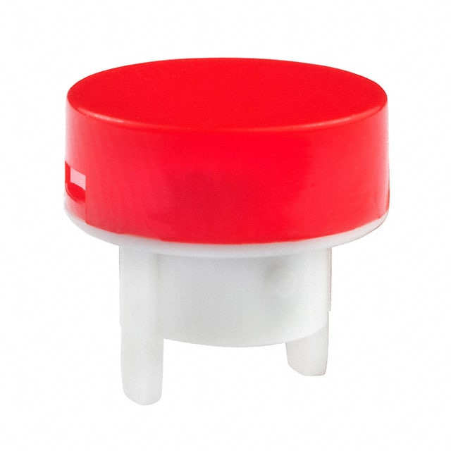 AT486CC CAP PUSHBUTTON ROUND RED