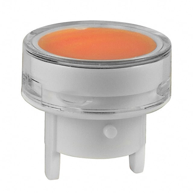 AT4160JD CAP PUSHBUTTON ROUND CLR/AMBER