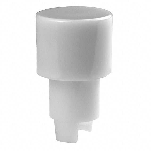 AT418B CAP PUSHBUTTON ROUND WHITE
