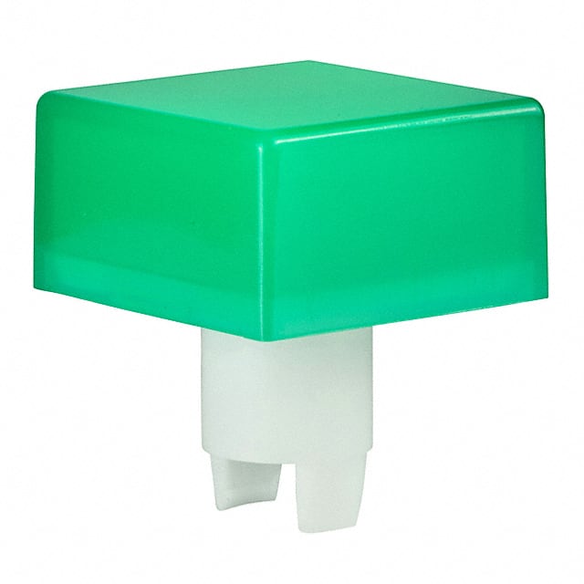 AT419F CAP PUSHBUTTON SQUARE GREEN