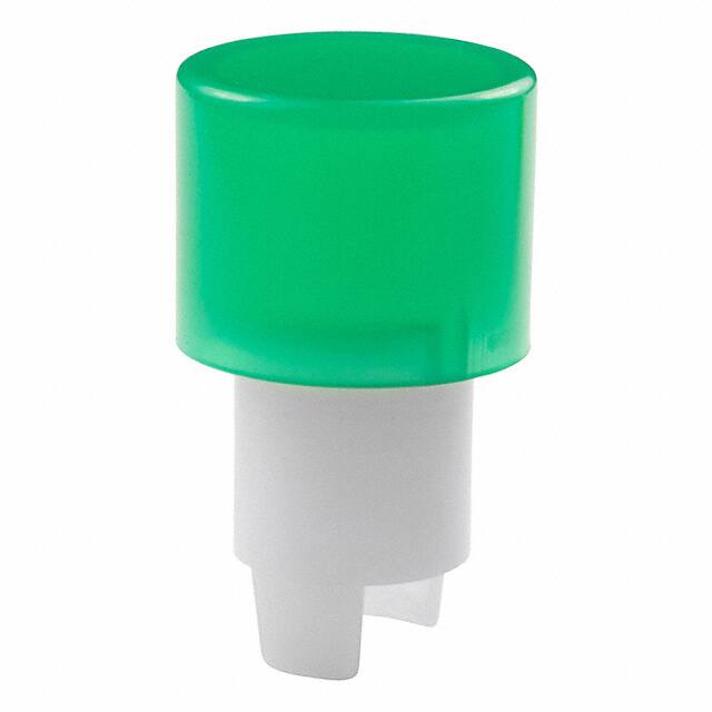 AT418F CAP PUSHBUTTON ROUND GREEN