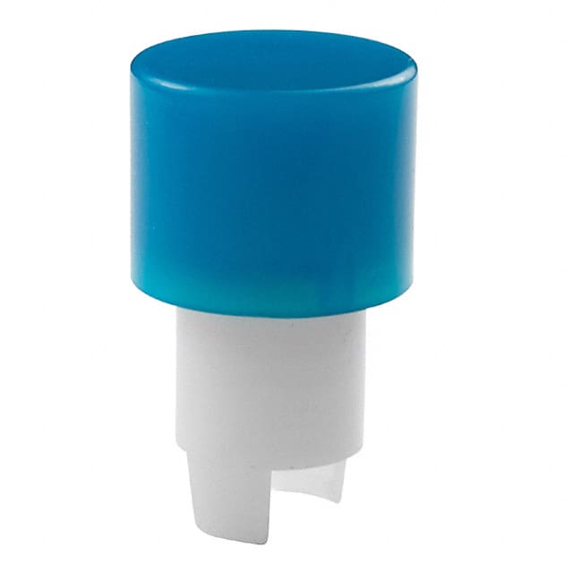 AT418G CAP PUSHBUTTON ROUND BLUE
