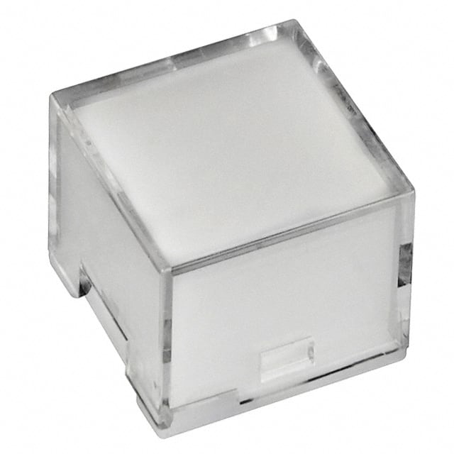 AT3022JB CAP PUSHBUTTON SQUARE CLEAR/WHT
