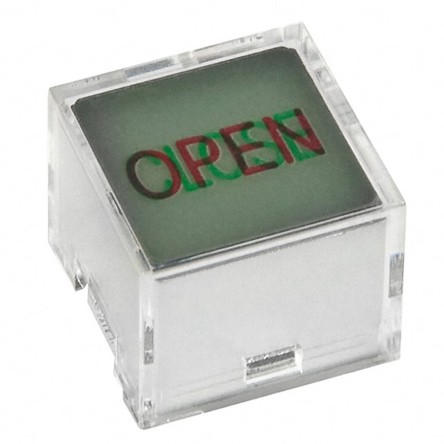 AT3023J04 CAP PUSHBUTTON SQ CLEAR/GRN/RED