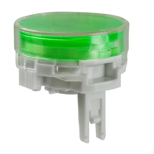 AT4014JF CAP PUSHBUTTON ROUND CLEAR/GREEN