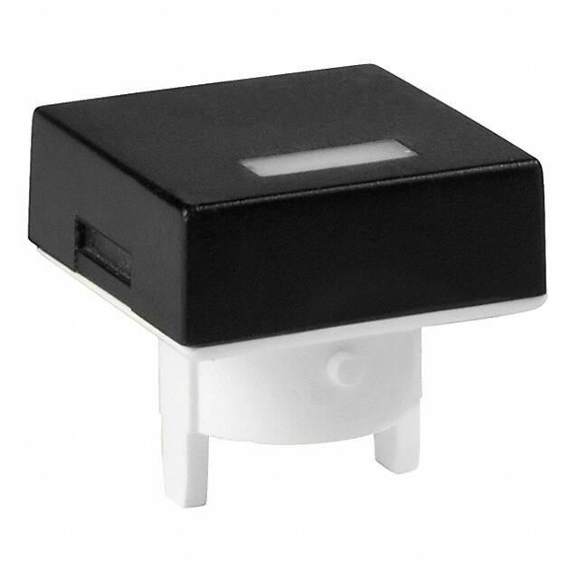 AT4051AB CAP PUSHBUTTON SQ BLK/WHT LENS