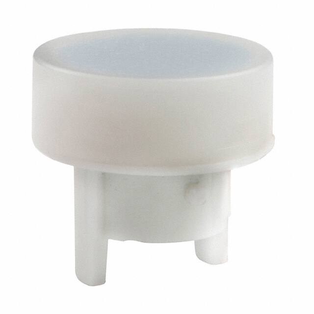 AT486BG CAP PUSHBUTTON ROUND WHITE/BLUE