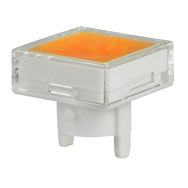 AT489JD CAP PUSHBUTTON SQUARE CLR/AMBER