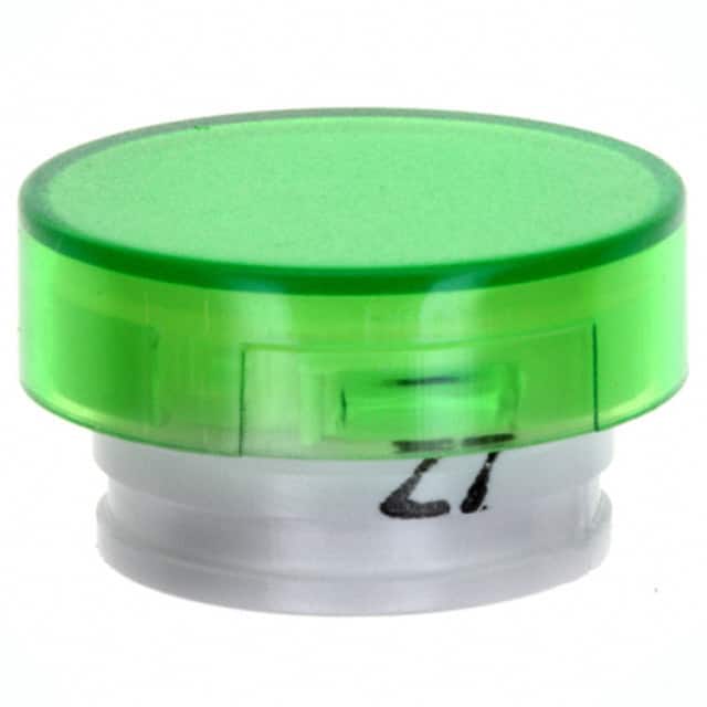 A16L-TGY CAP PUSHBUTTON ROUND GREEN