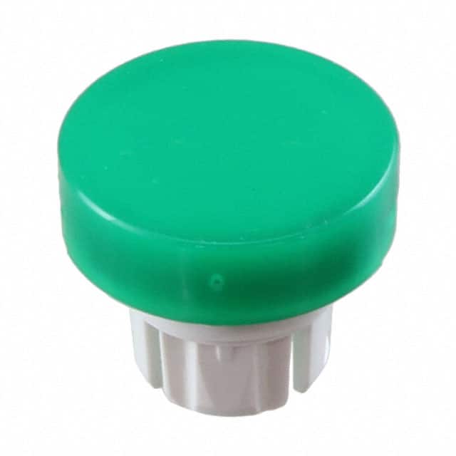 51-931.5 LENS GREEN FLAT D15.8 PLASTIC TR