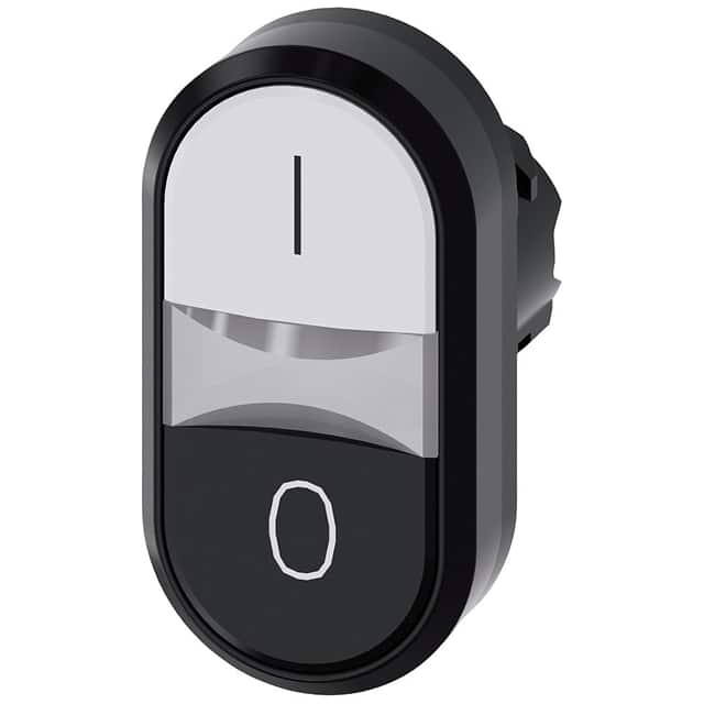 3SU10013AB610AK0 TWIN BUTTON, MOM, WHITE/BLACK
