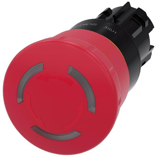 3SU10011HB200AA0 ILLUM EMERG-STOP,TWIST REL RED M