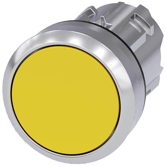 3SU10500AB300AA0 PUSHBUTTON, MOM, YEL, FLUSH