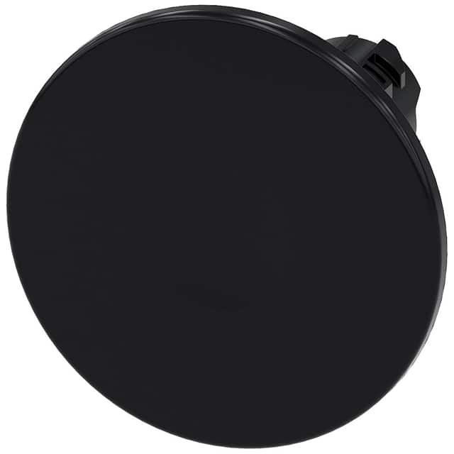 3SU10001CD100AA0 PUSHBUTTON, MOM, BLK, MH CAP O60