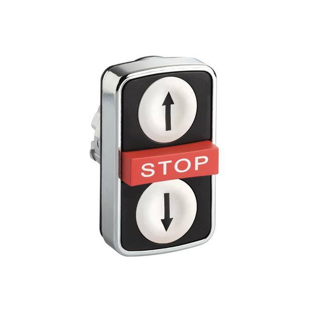 ZB4BA71124 HARMONY XB4, TRIPLE-HEADED PUSH