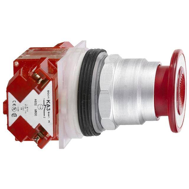 9001KR8RH25 PUSH BUTTON 600VAC 10A 30MM T-K