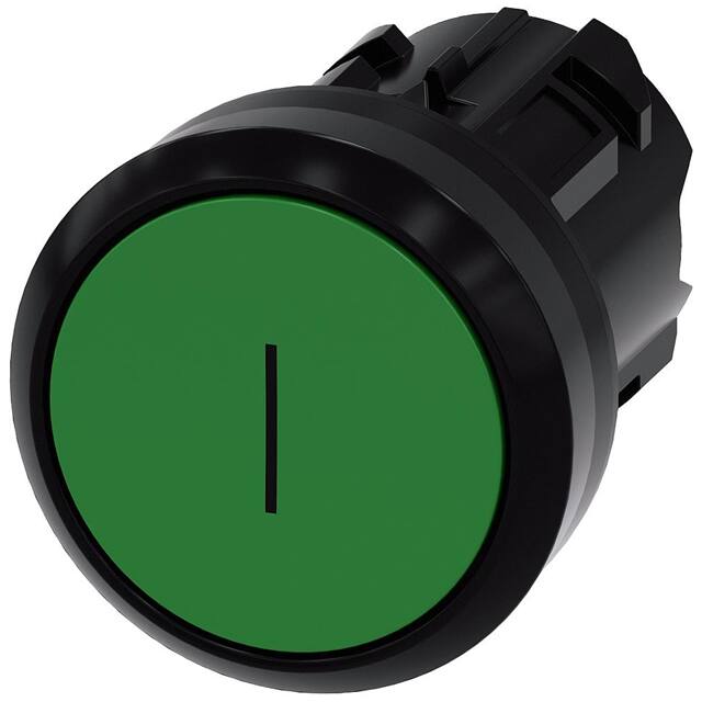 3SU10000AB400AC0 PUSHBUTTON, MOM, GRN, FLUSH
