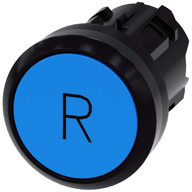 3SU10000AB500AR0 PUSHBUTTON, MOM, BLU, FLUSH