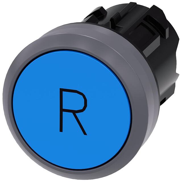3SU10300AB500AR0 PUSHBUTTON, MOM, BLU, FLUSH