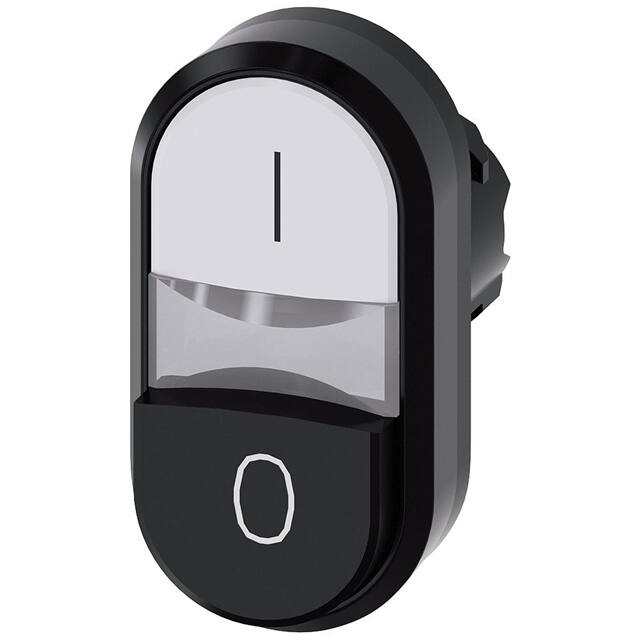 3SU10013BB610AK0 TWIN BUTTON, MOM, WHITE/BLACK