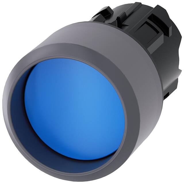 3SU10300CB500AA0 PUSHBUTTON, MOM, BLU, RAISED