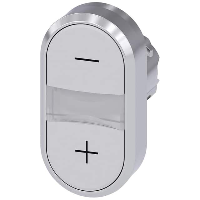3SU10503AB660AL0 TWIN BUTTON, MOM, WHITE/WHITE