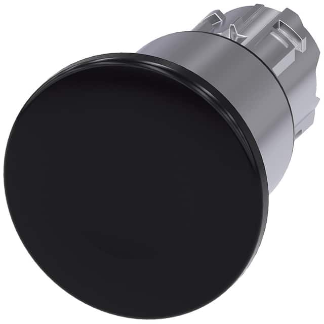 A6X30140750 MUSHROOM PUSHBUTTON. 40MM. BLACK