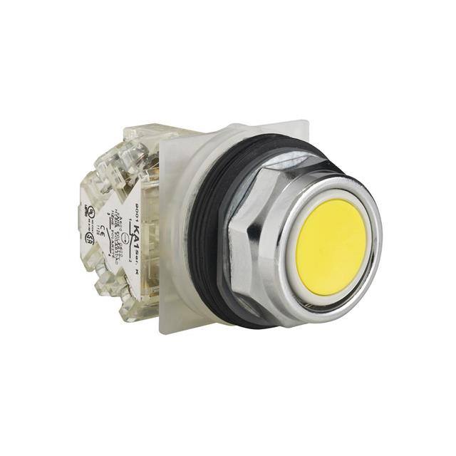 9001KR1YH13 PUSHBUTTON 600VAC 10A 30MM TYPE