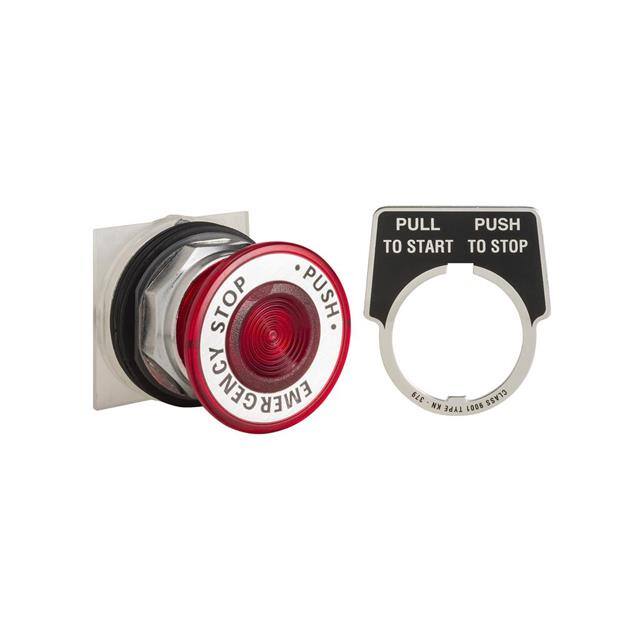 9001KR9R05 30MM PUSH-PULL OPERATOR RED KNOB