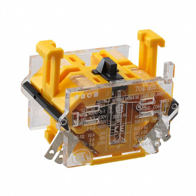 704.905.2 CONTACT BLOCK SPST-NC 6A 500V