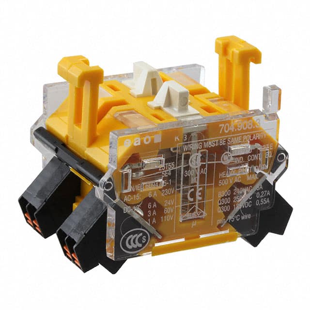 704.908.3 CONTACT BLOCK DPST-NO 6A 250V