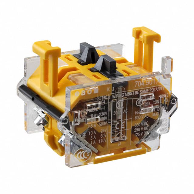 704.901.4 CONTACT BLOCK DPST-NC 10A 500V