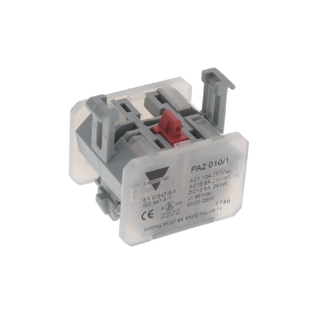 PA2010/1 CONTACT BLOCK SPST-NC 10A 250V