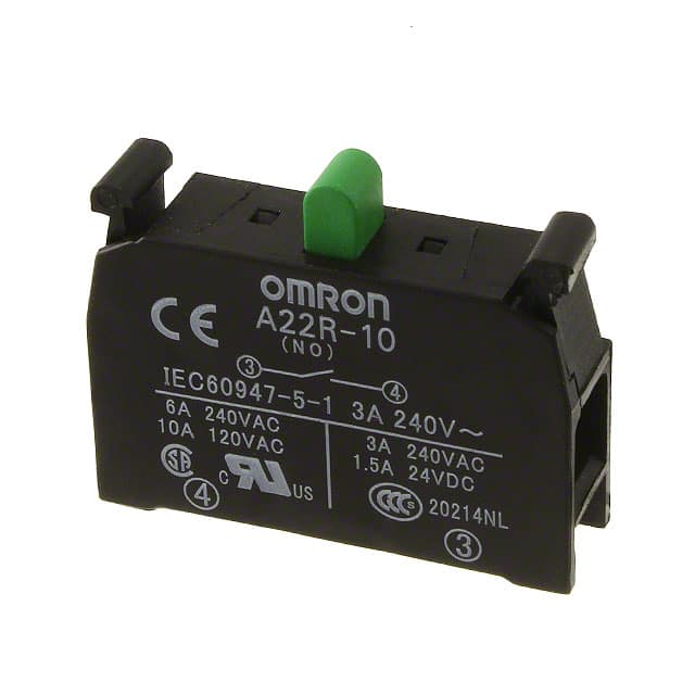 A22R-10 CONTACT BLOCK SPST-NO 10A 120V