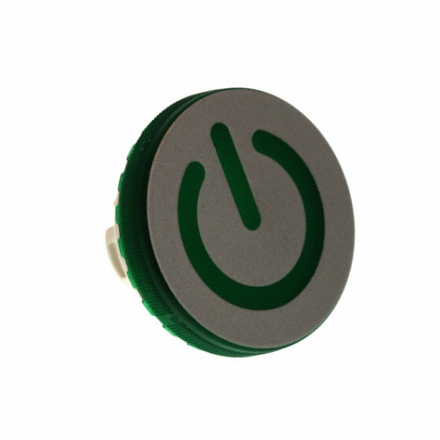84-7111.503 CONFIG SWITCH LENS GREEN ROUND