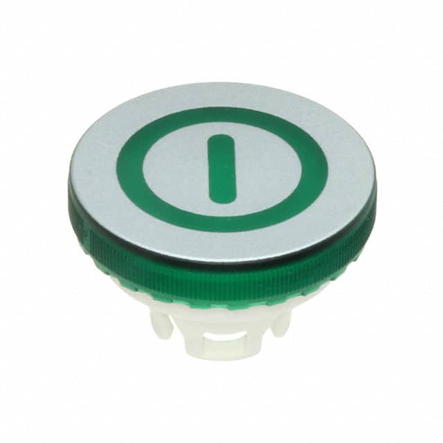 84-7111.502 CONFIG SWITCH LENS GREEN ROUND