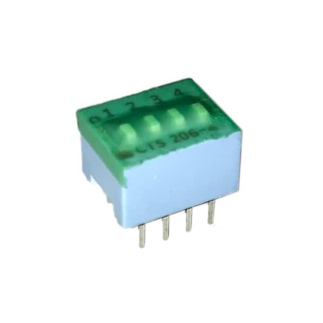 206-4ST SWITCH SLIDE DIP SPST 50MA 24V