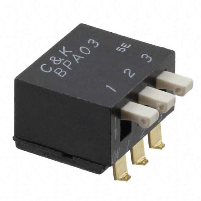 BPA03SB SWITCH PIANO DIP SPST 100MA 5V