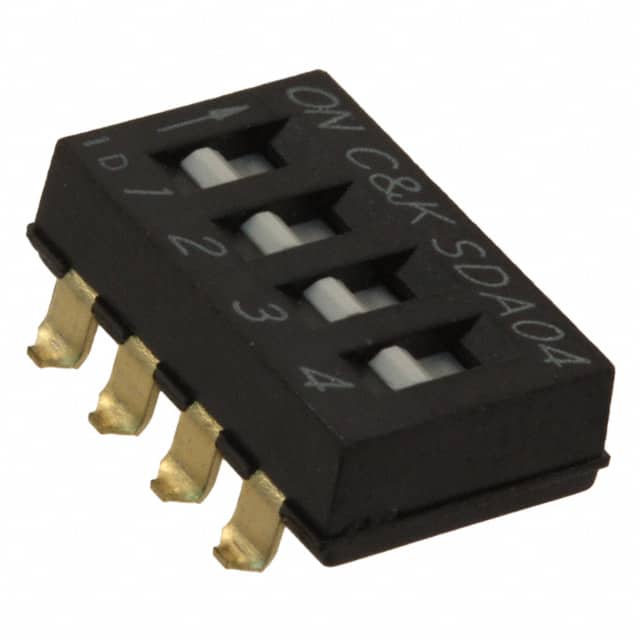 SDA04H0SBD SWITCH SLIDE DIP SPST 25MA 24V