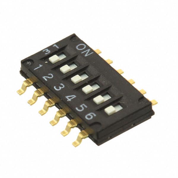 A6H-6102-R100 SWITCH SLIDE DIP SPST 25MA 24V
