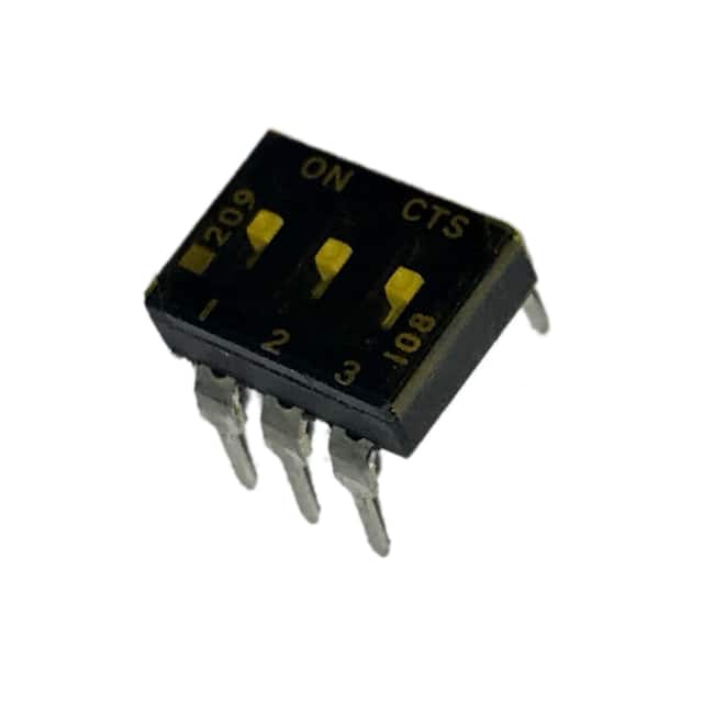 209-3LPST SWITCH SLIDE DIP SPST 100MA 20V