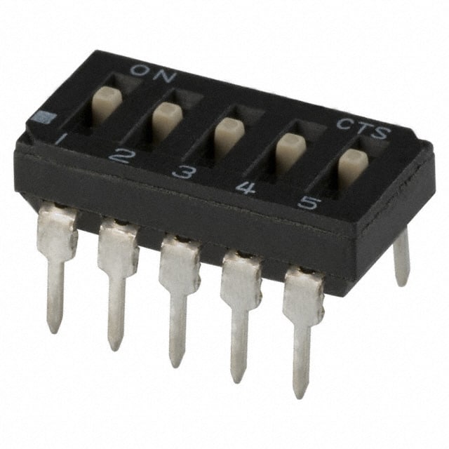 209-5LPST SWITCH SLIDE DIP SPST 100MA 20V
