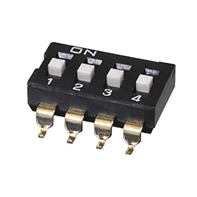 DS04-254-1-04BK-SMT DIP SWITCH, SPST, 2.54 PITCH, RA