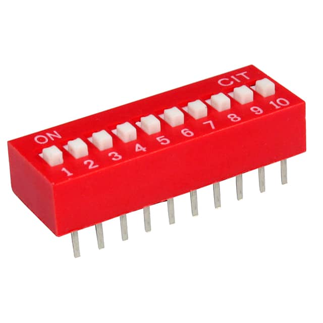 KG10E SWITCH SLIDE DIP 10POS 25MA 24V