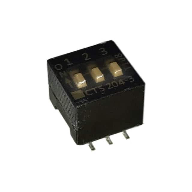 204-3ST SWITCH SLIDE DIP SPST 50MA 24V