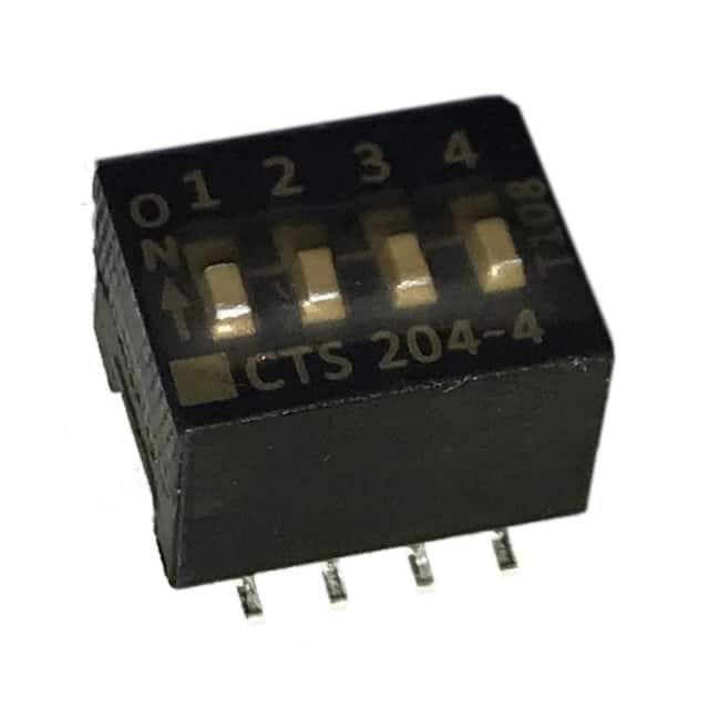 204-4ST SWITCH SLIDE DIP SPST 50MA 24V