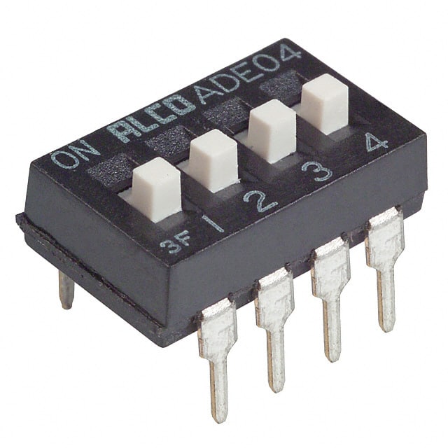 ADE04 SWITCH SLIDE DIP SPST 100MA 24V