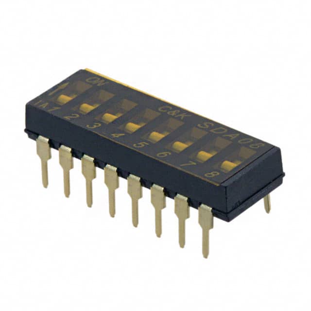 SDA08H0B SWITCH SLIDE DIP SPST 25MA 24V