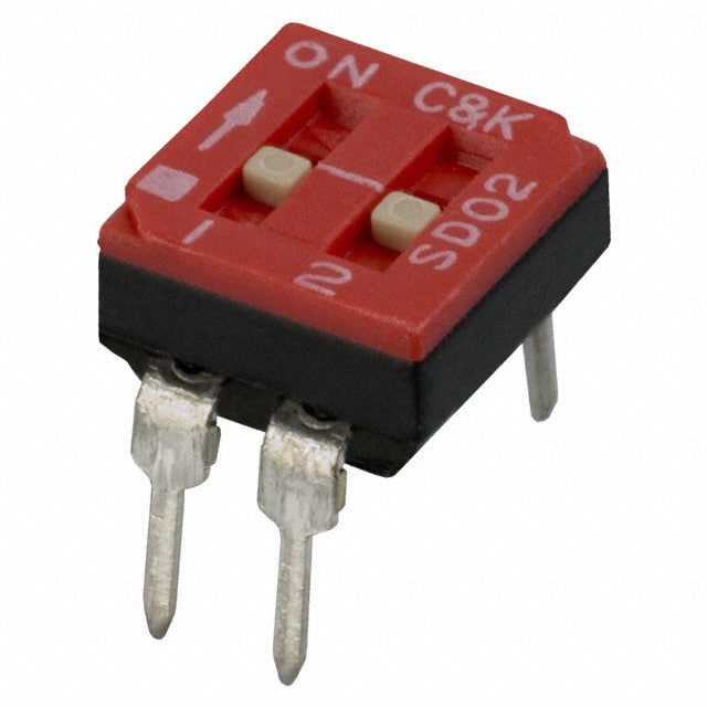 SD02H0B SWITCH SLIDE DIP SPST 100MA 25V