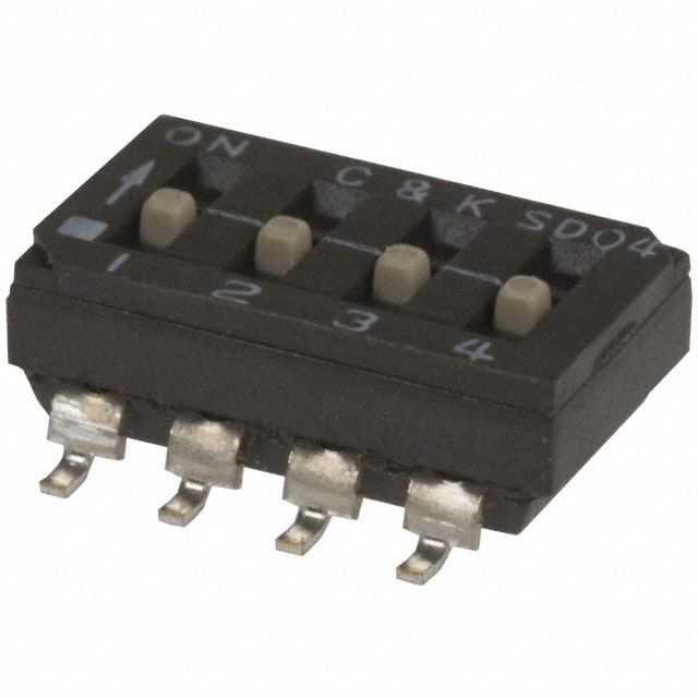 SD04H1SB SWITCH SLIDE DIP SPST 100MA 25V
